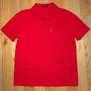 Versace Runway Red Medusa Polo, Like New 🔥